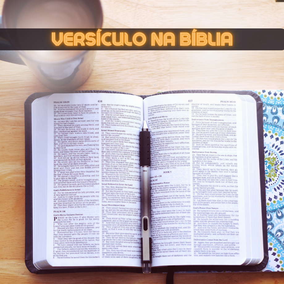 Versículo na Bíblia