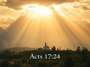 Atos 17:24 – O Deus que Não Habita em Templos Feitos por Mãos Humanas